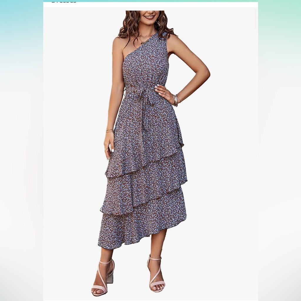 Asymmetrical Ruffled Sundress